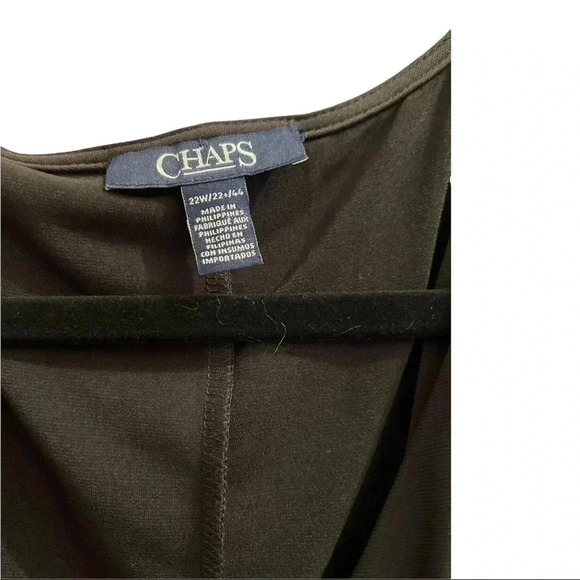 Chaps Black Short Sleeve Dress•Size 22W•Great Dress for the Office/Work• - Picture 4 of 5